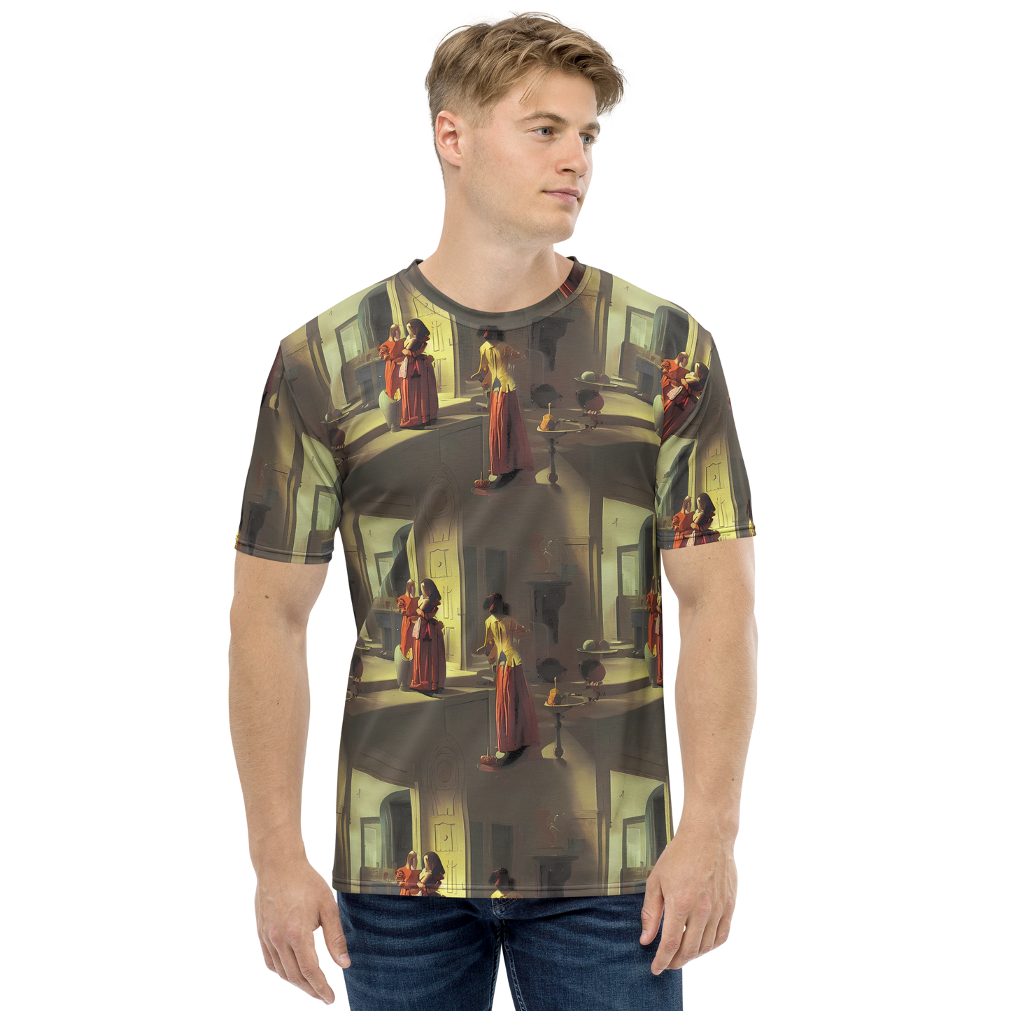 Men's Crew Neck T-Shirt - Surreal Shadows