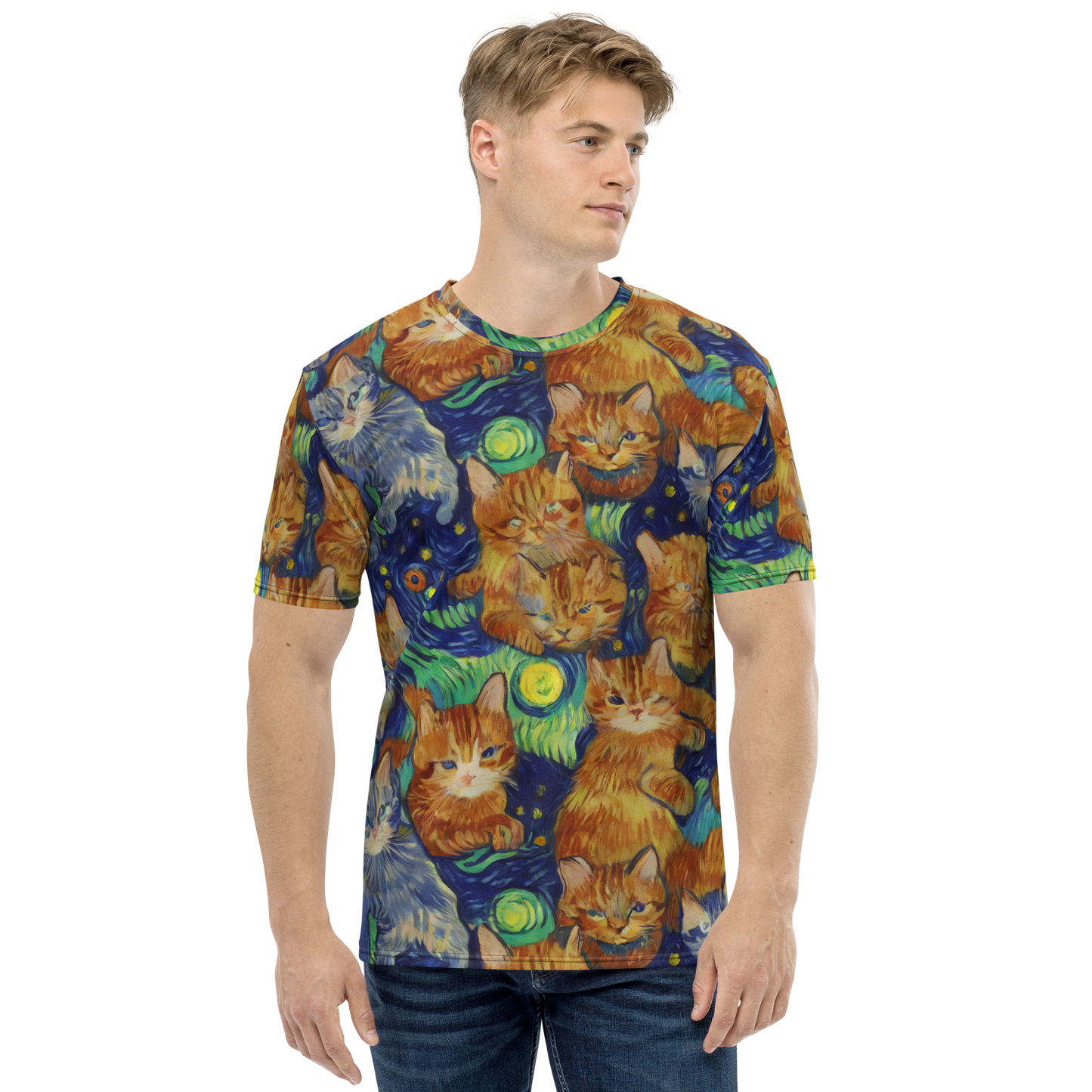 Men's Crew Neck T-Shirt - Celestial Claws