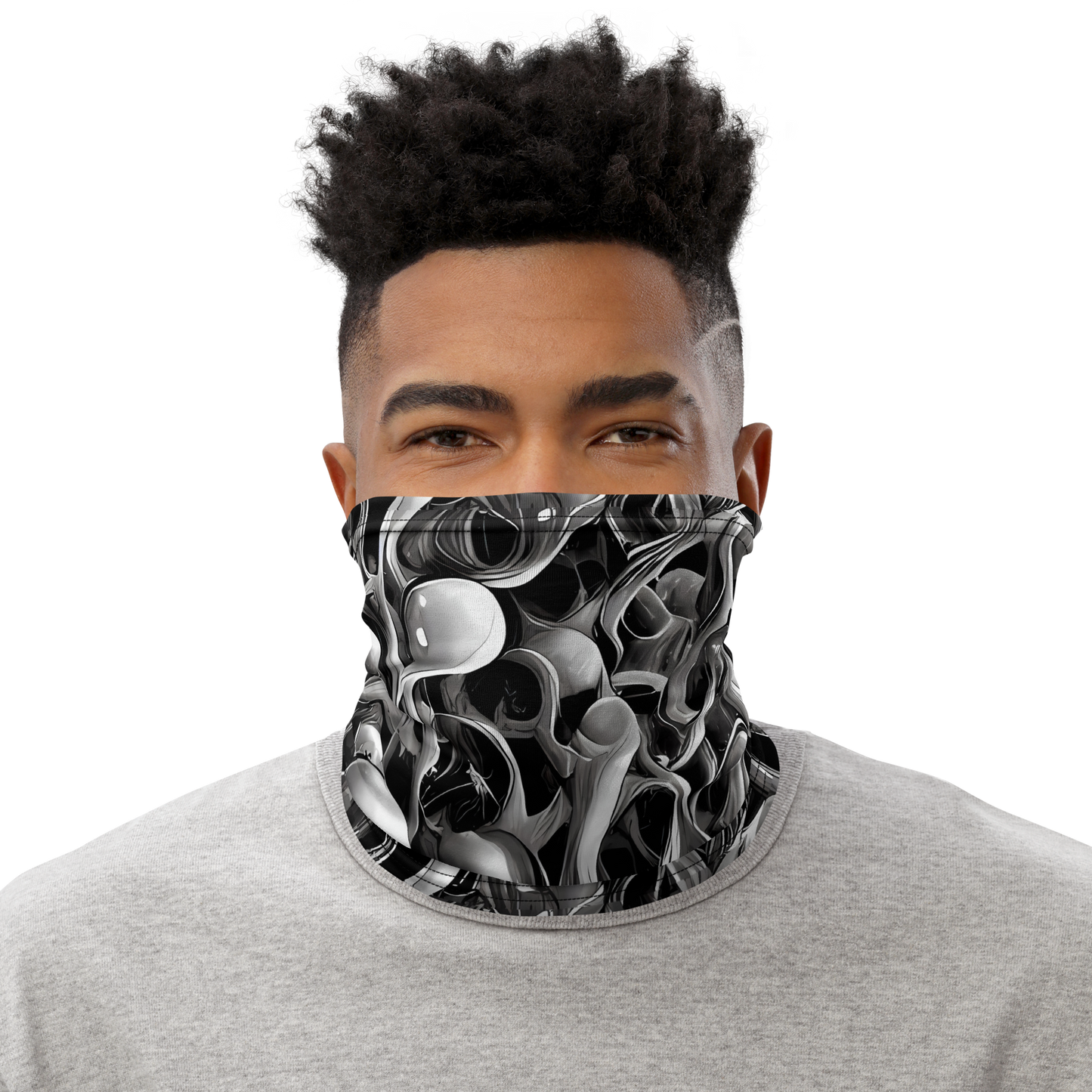 Neck Gaiter - Fluid Monochrome