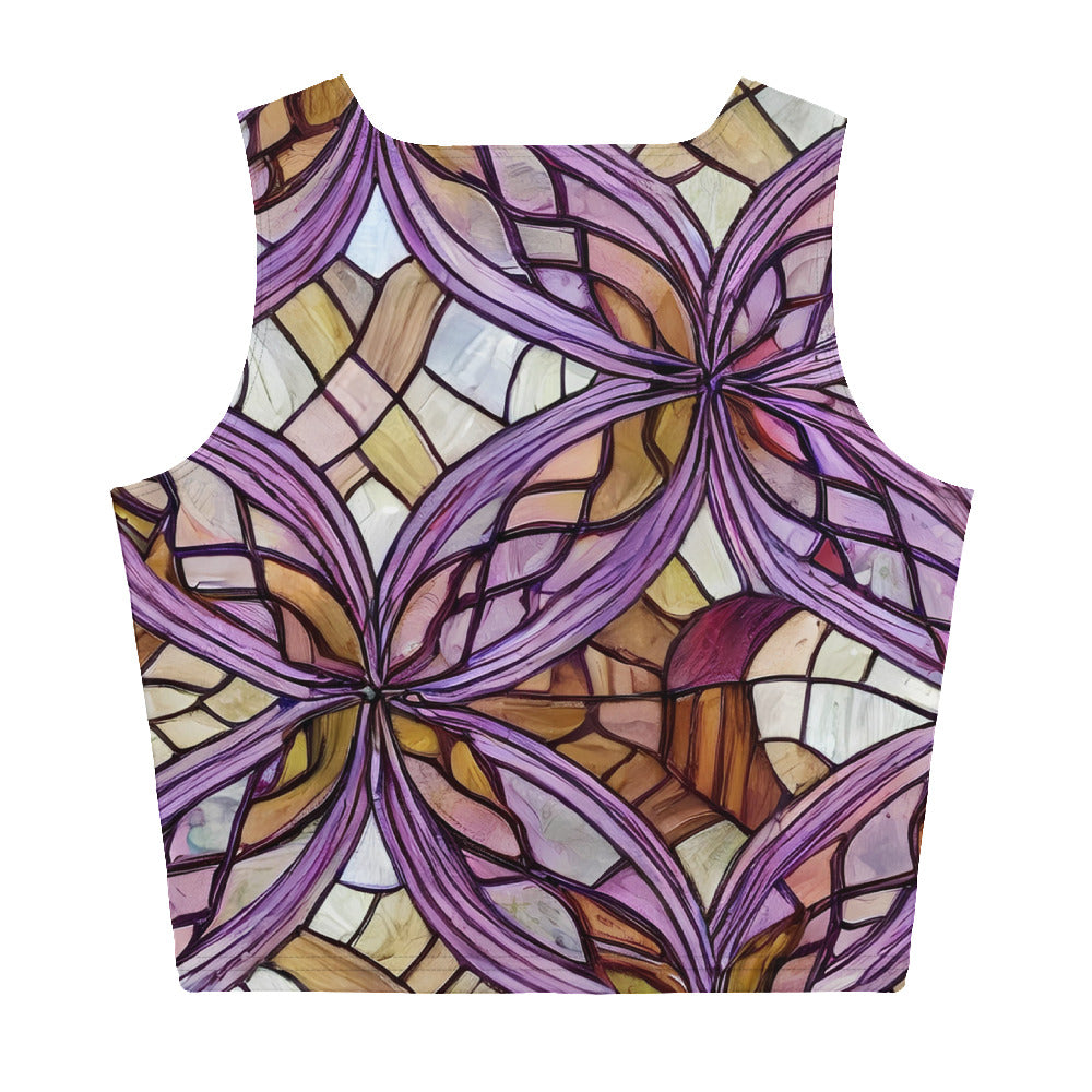 Crop Top - Stained Glass Whirl