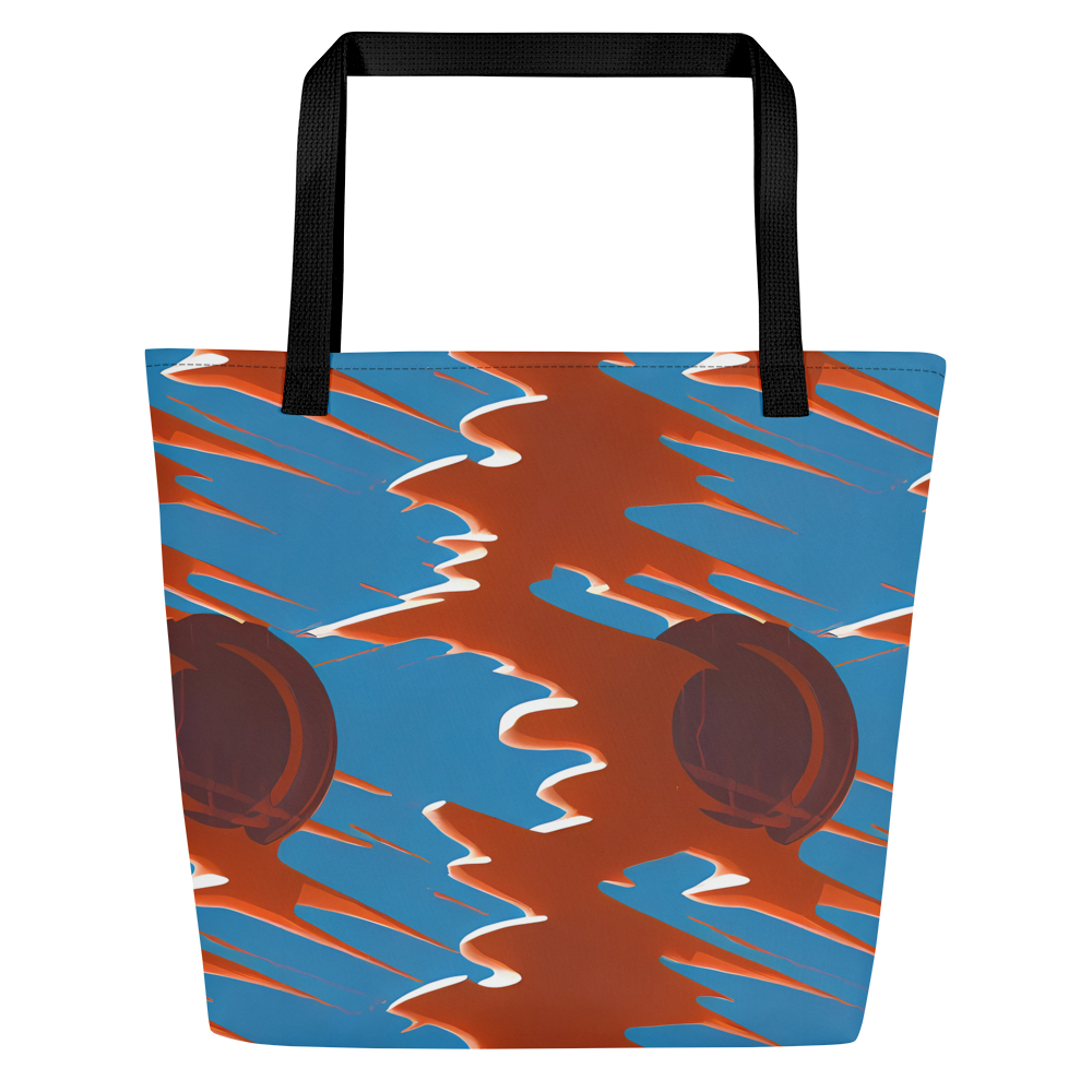 Large Tote Bag w/ Pocket - Desert Vortex