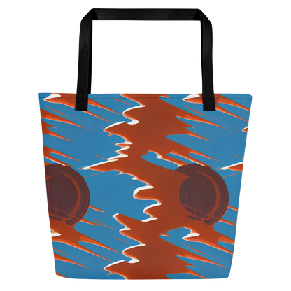 Large Tote Bag w/ Pocket - Desert Vortex