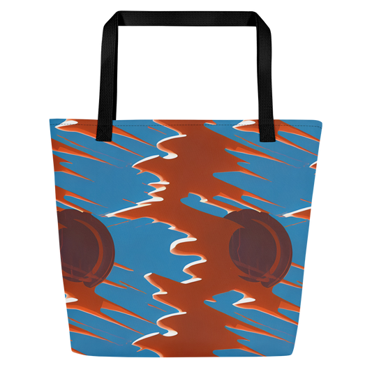 Large Tote Bag w/ Pocket - Desert Vortex