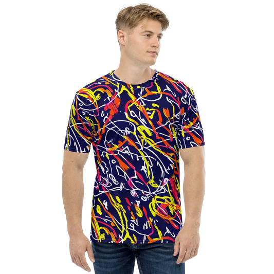 Men's Crew Neck T-Shirt - Neon Currents