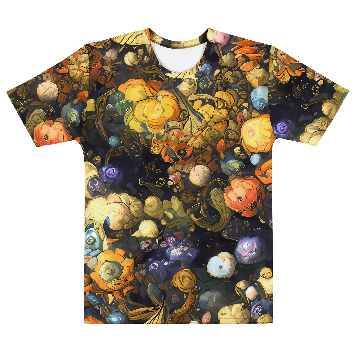 Men's Crew Neck T-Shirt - Baroque Blossom