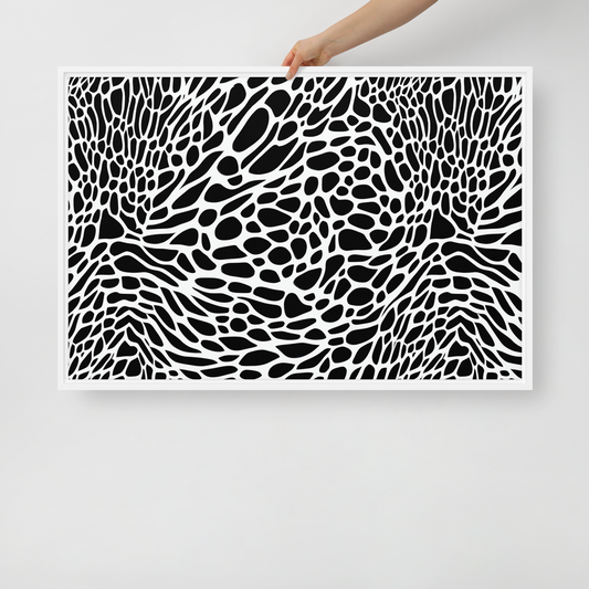 Framed Canvas - Monochrome Mystique