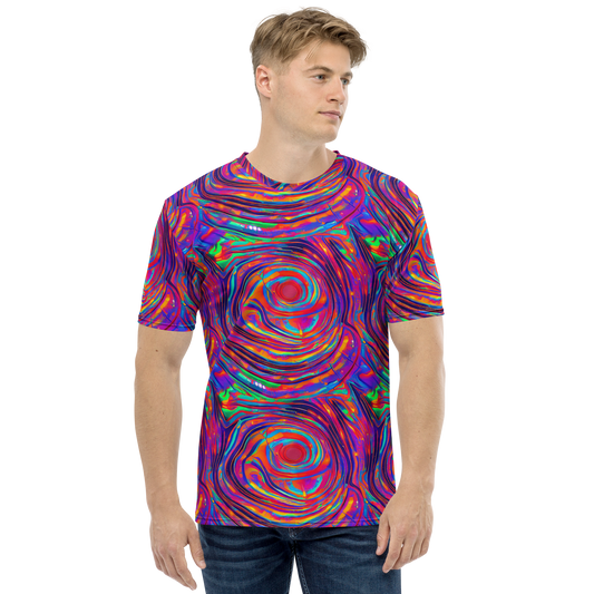 Men's Crew Neck T-Shirt - Quantum Spiral