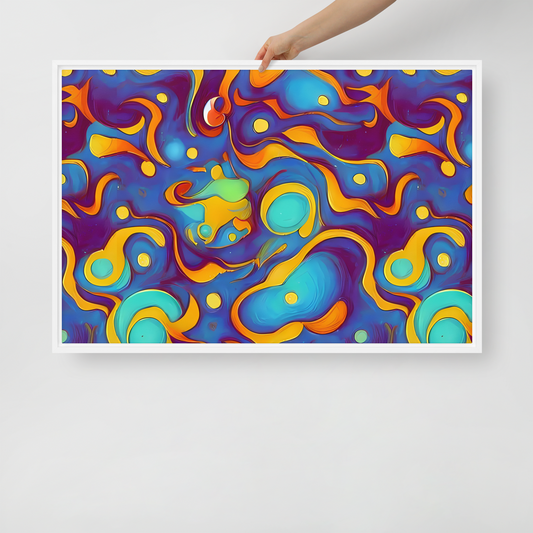 Framed Canvas - Pelton Swirl
