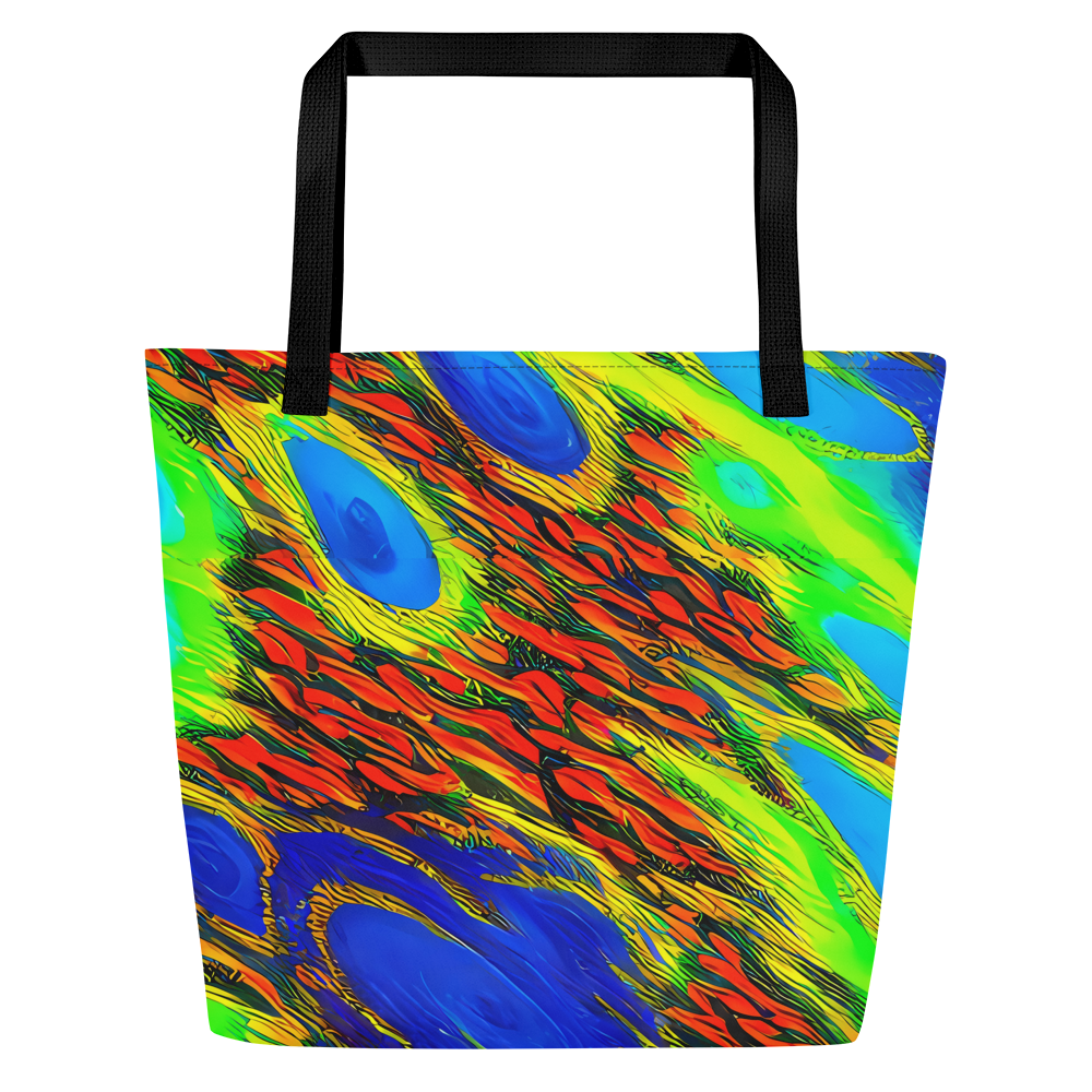 Large Tote Bag w/ Pocket - Hodgkin's Blaze