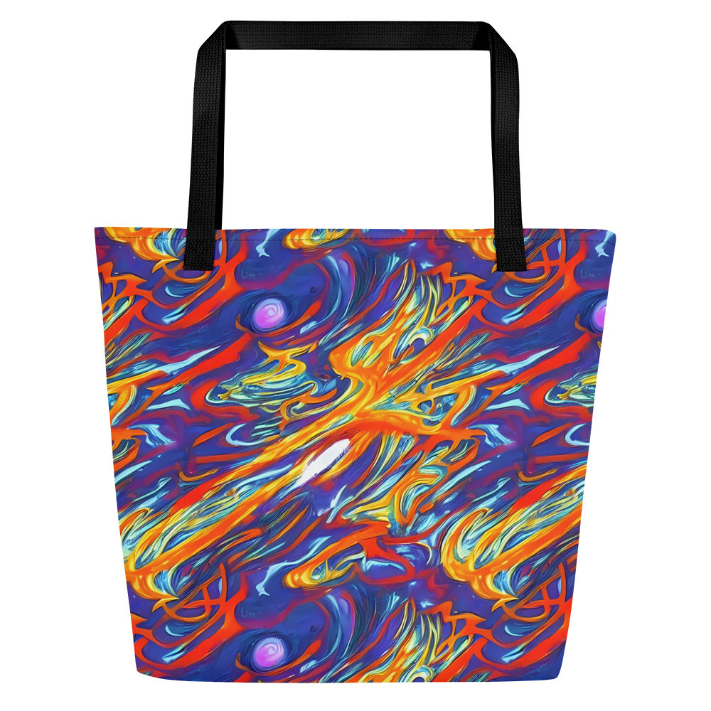 Large Tote Bag w/ Pocket - Galactic Ember