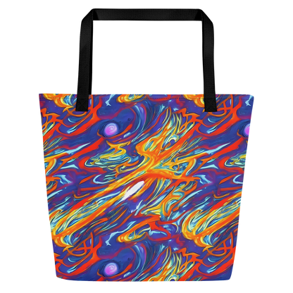 Large Tote Bag w/ Pocket - Galactic Ember