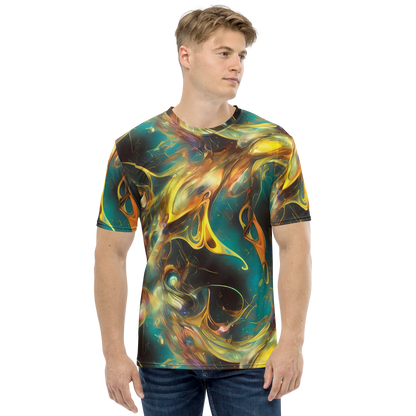 Men's Crew Neck T-Shirt - Elegant Whirl