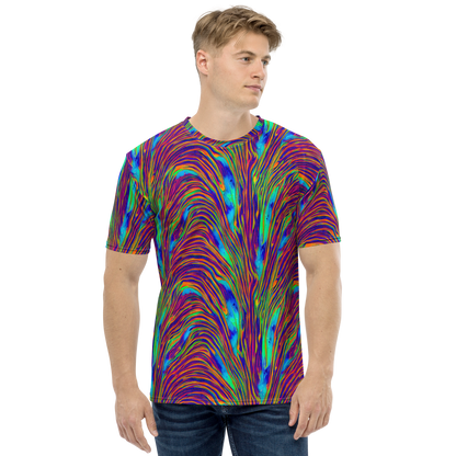 Men's Crew Neck T-Shirt - Lux Waves