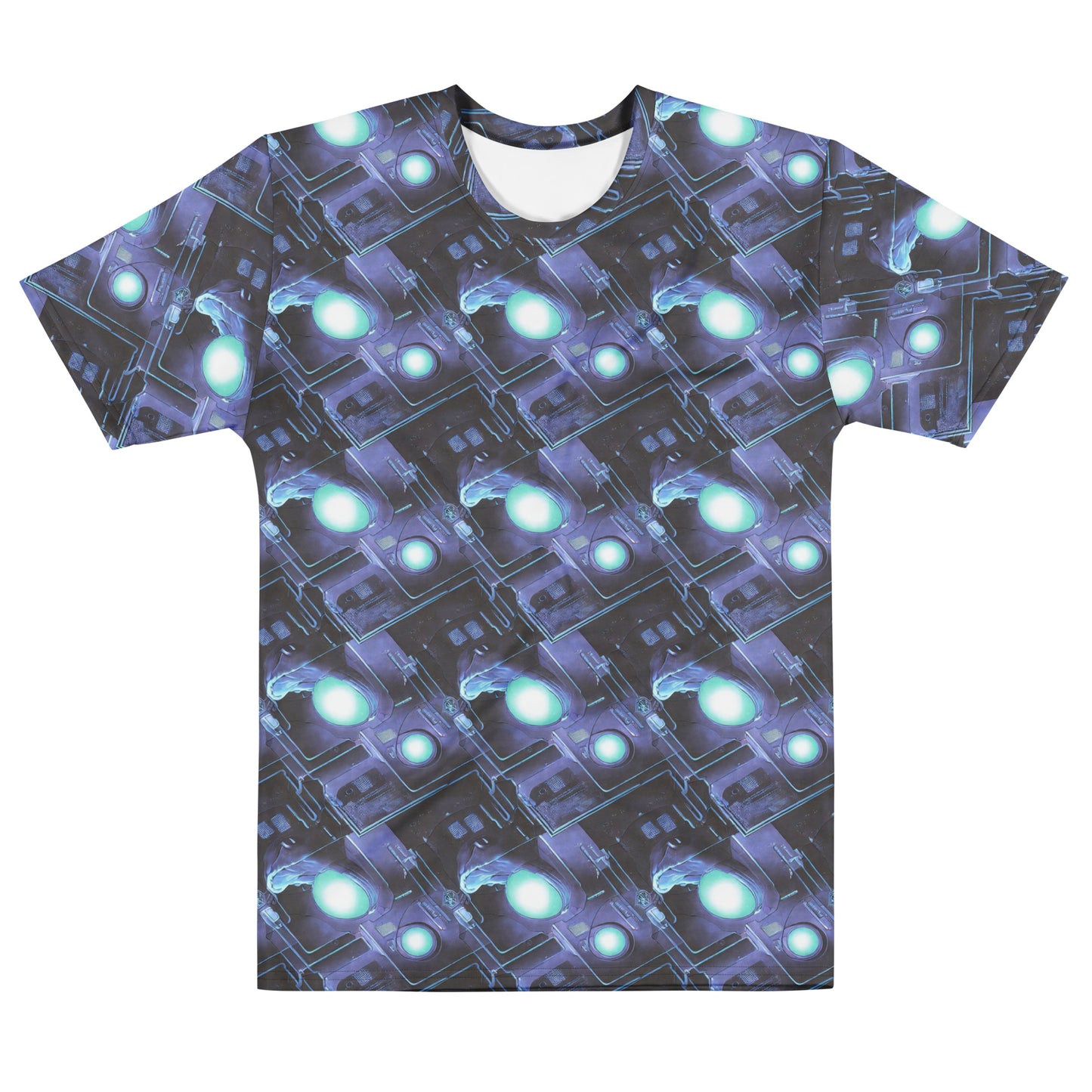 Men's Crew Neck T-Shirt - Galactic Circuit