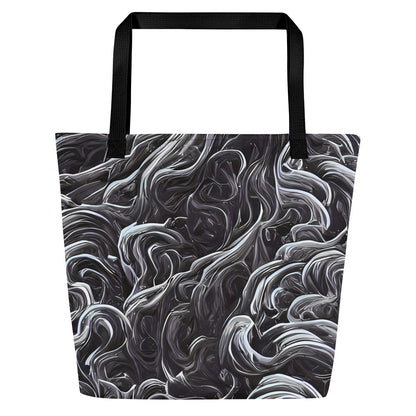 Large Tote Bag w/ Pocket - Savrasov Swirls