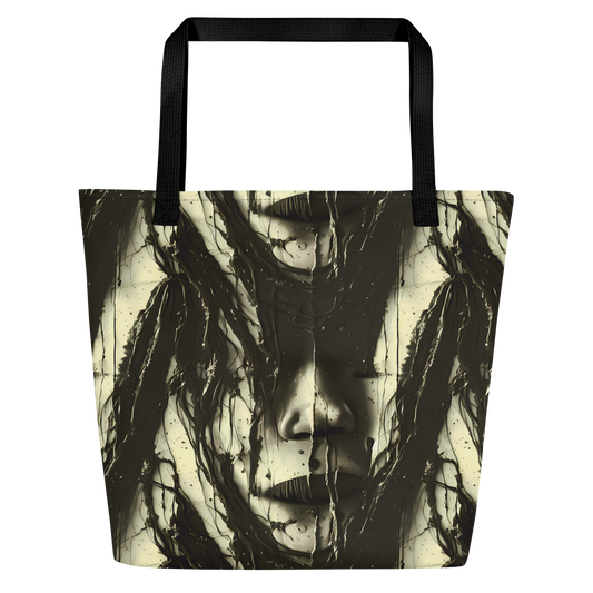 Large Tote Bag w/ Pocket - Eclipse Veil