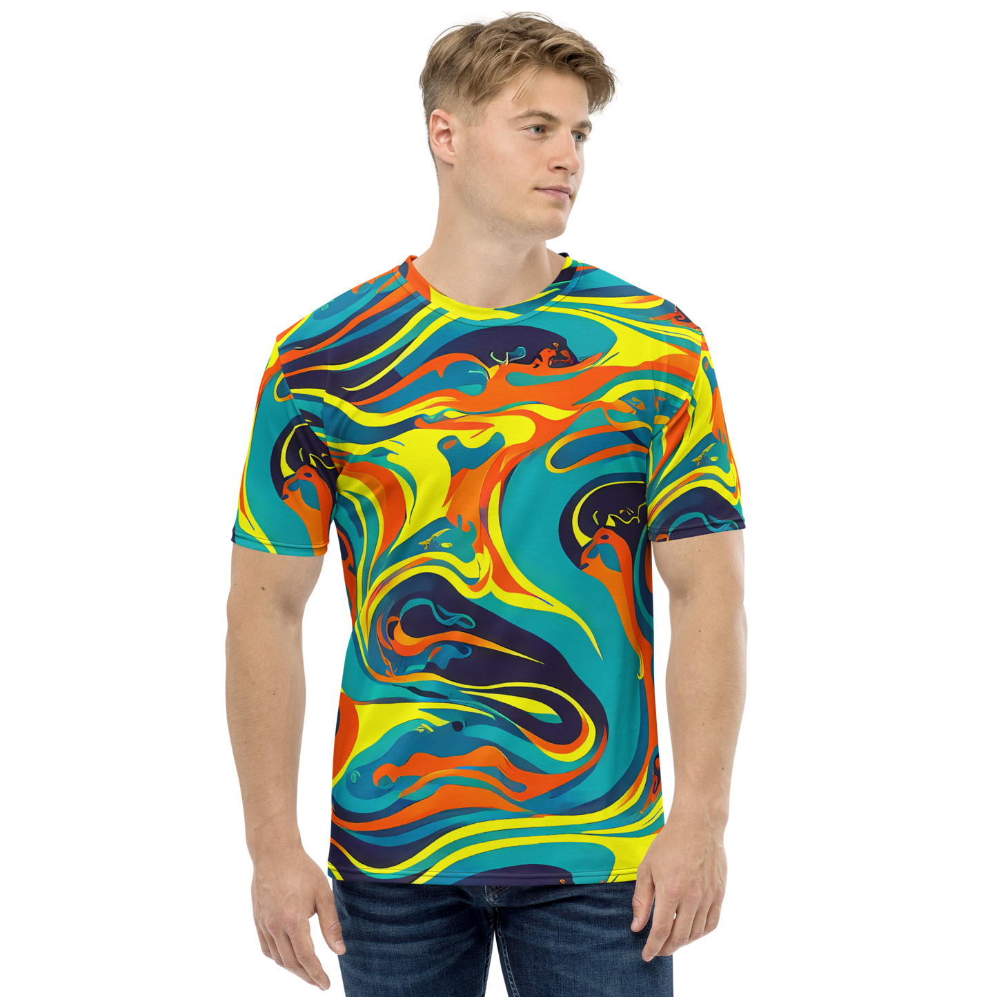 Men's Crew Neck T-Shirt - Mythic Maelstrom