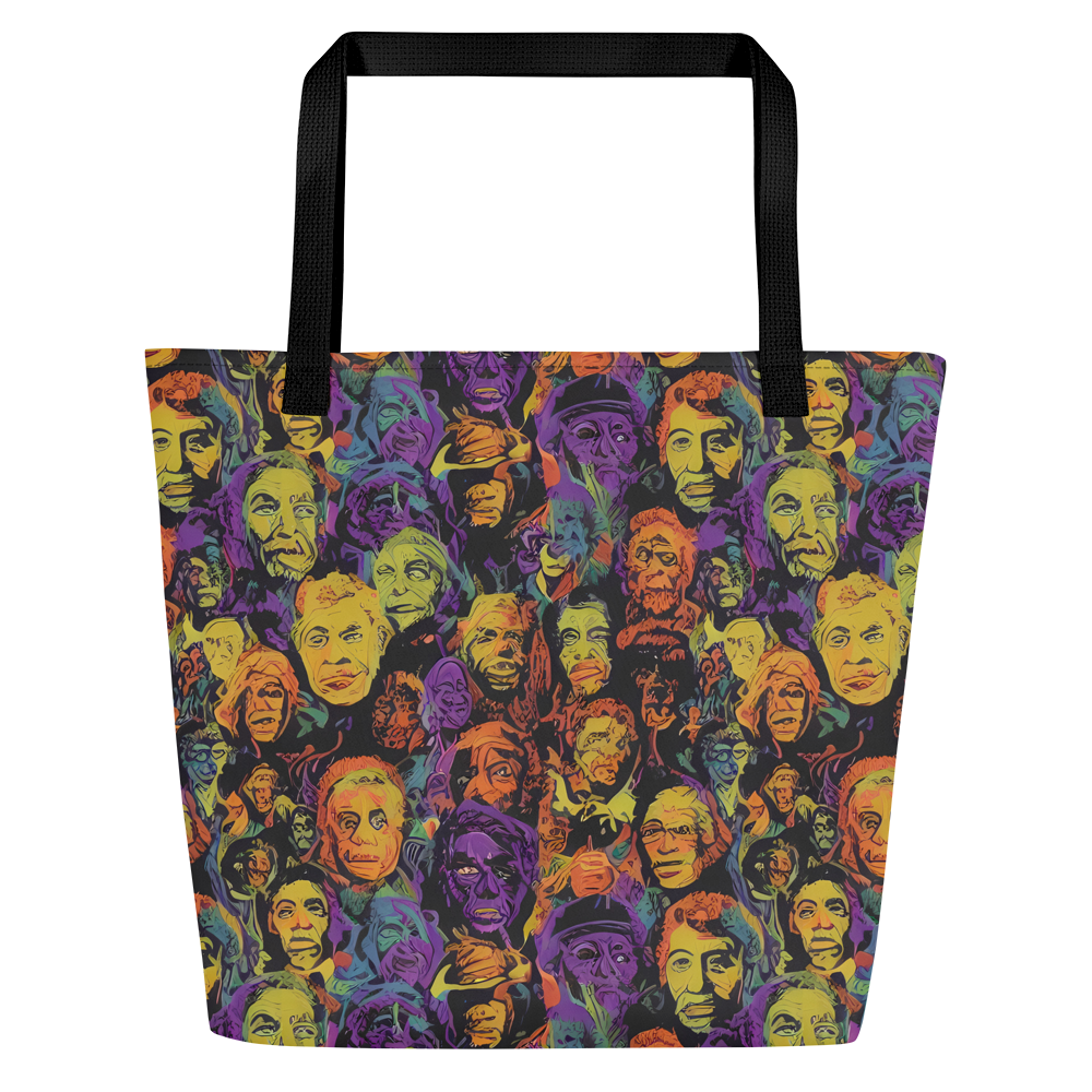 Large Tote Bag w/ Pocket - Kaleidoscopic Spirits