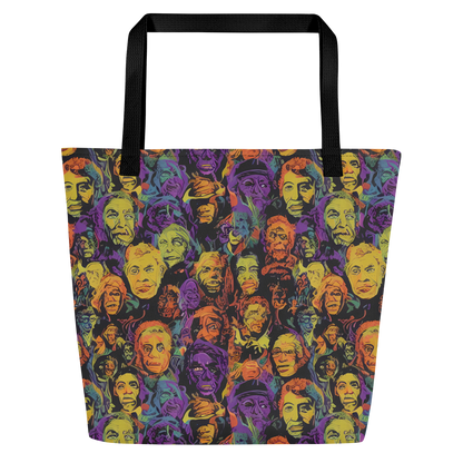 Large Tote Bag w/ Pocket - Kaleidoscopic Spirits