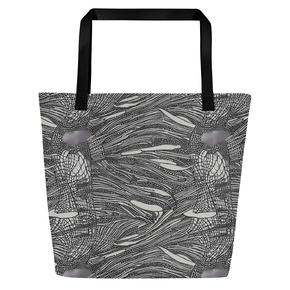 Large Tote Bag w/ Pocket - Sable Currents