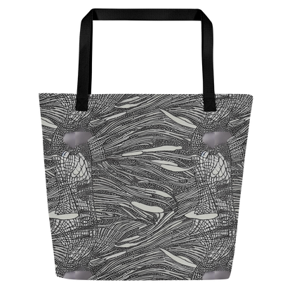 Large Tote Bag w/ Pocket - Sable Currents