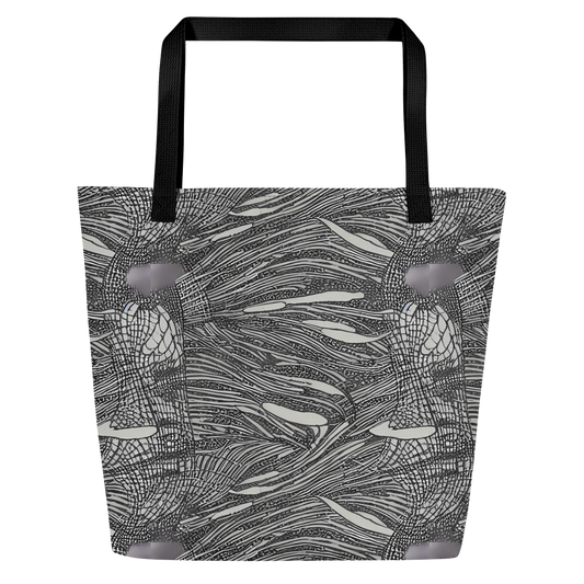 Large Tote Bag w/ Pocket - Sable Currents