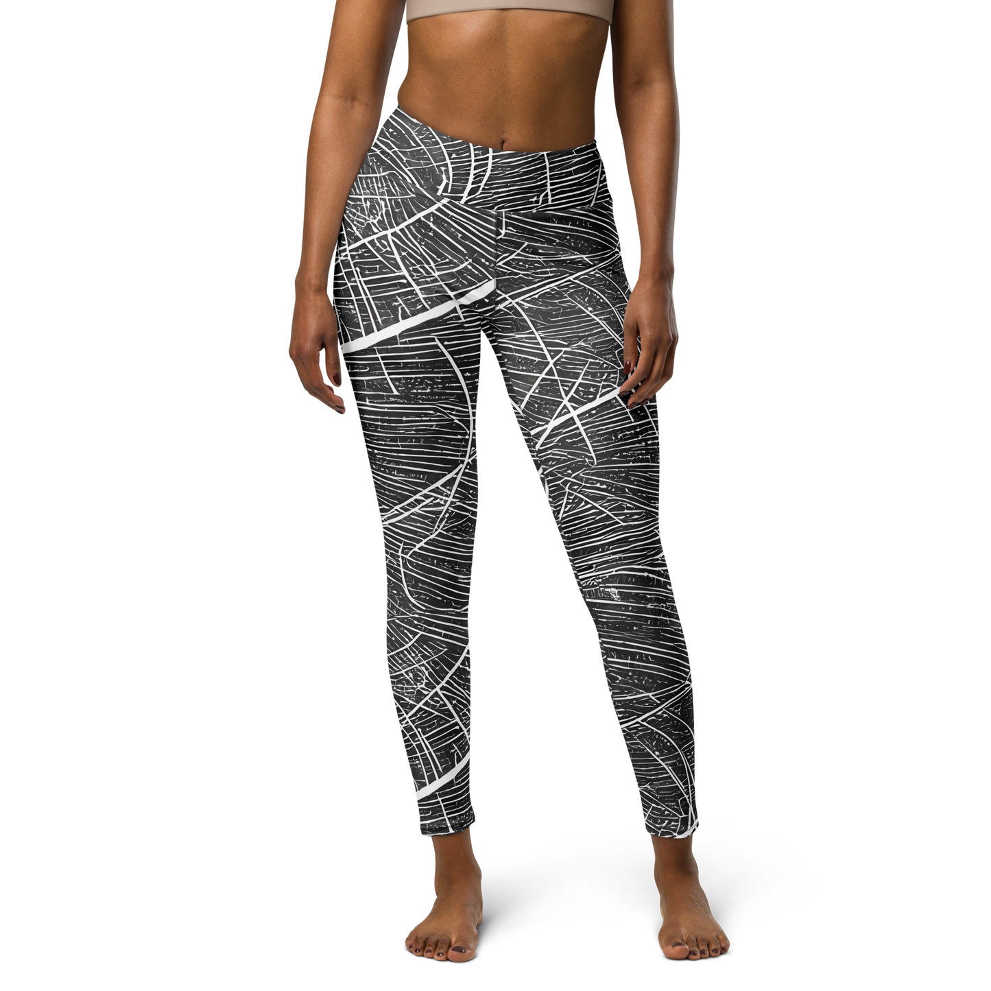 Yoga Leggings - Silver Echo