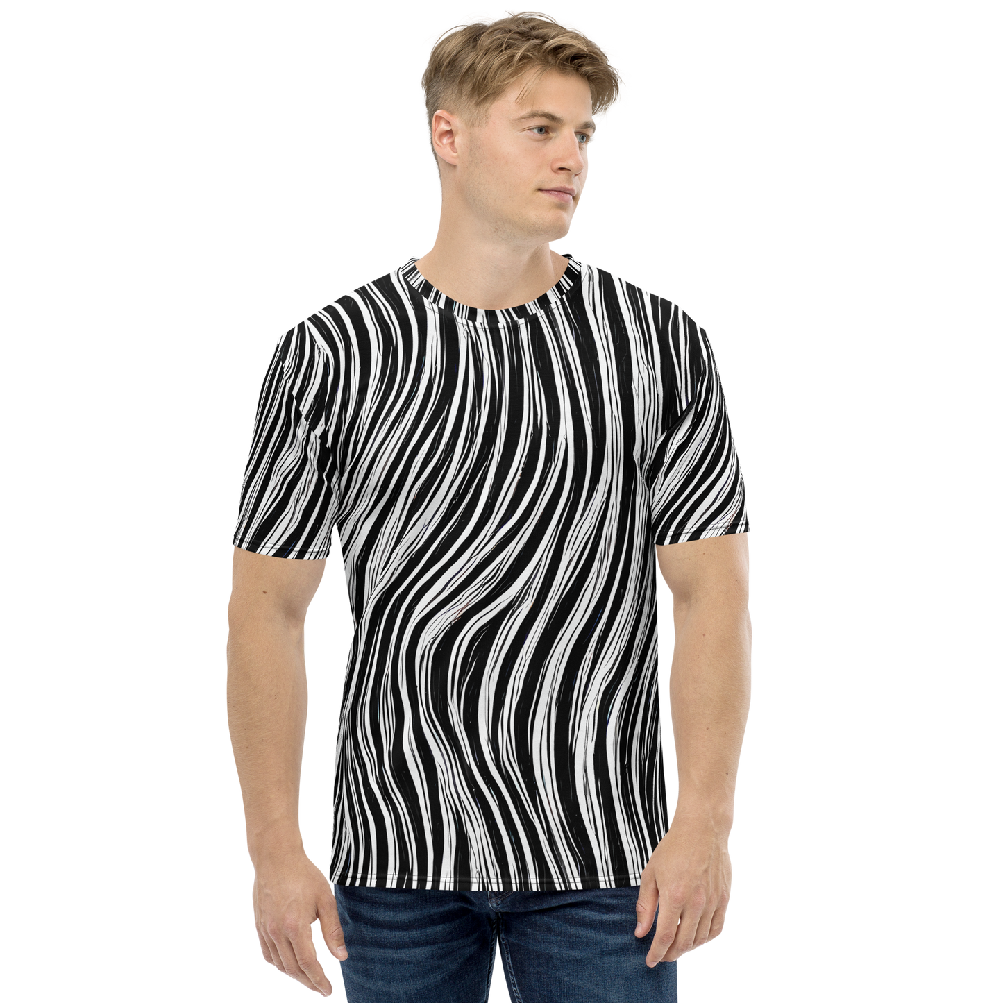 Men's Crew Neck T-Shirt - Weston Waves