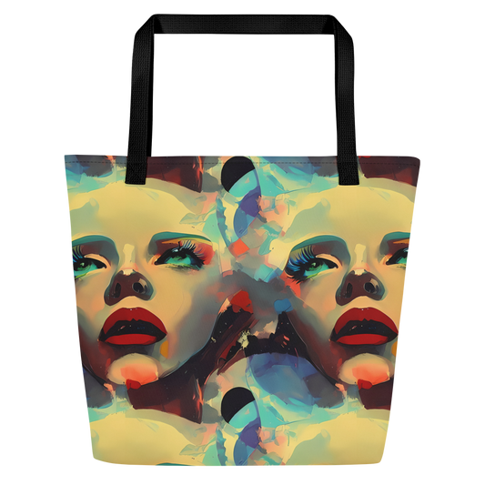 Large Tote Bag w/ Pocket - Astral Reflections