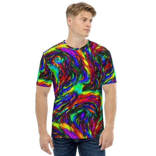 Men's Crew Neck T-Shirt - Calraet Swirl