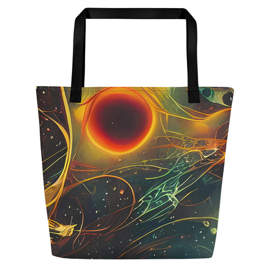 Large Tote Bag w/ Pocket - Templesmith Twirl