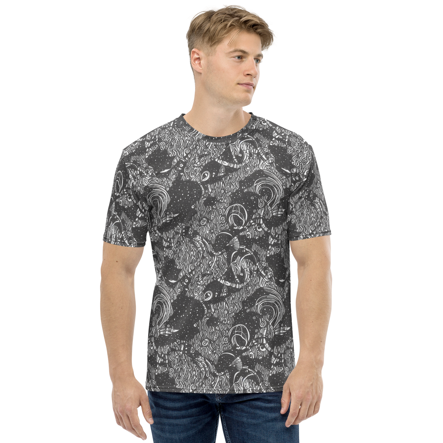 Men's Crew Neck T-Shirt - Shadow Reverie