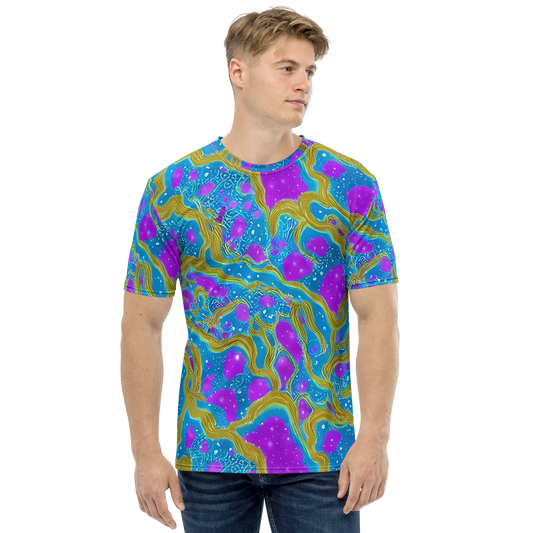 Men's Crew Neck T-Shirt - Mystic Waves