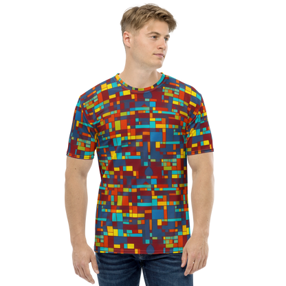 Men's Crew Neck T-Shirt - Astral Grid