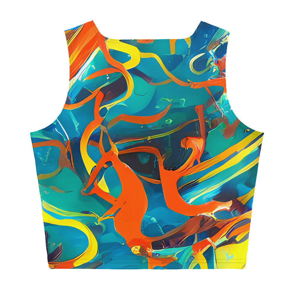 Crop Top - Brown Chaos