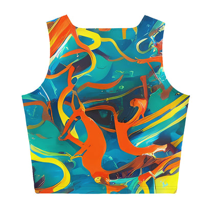 Crop Top - Brown Chaos