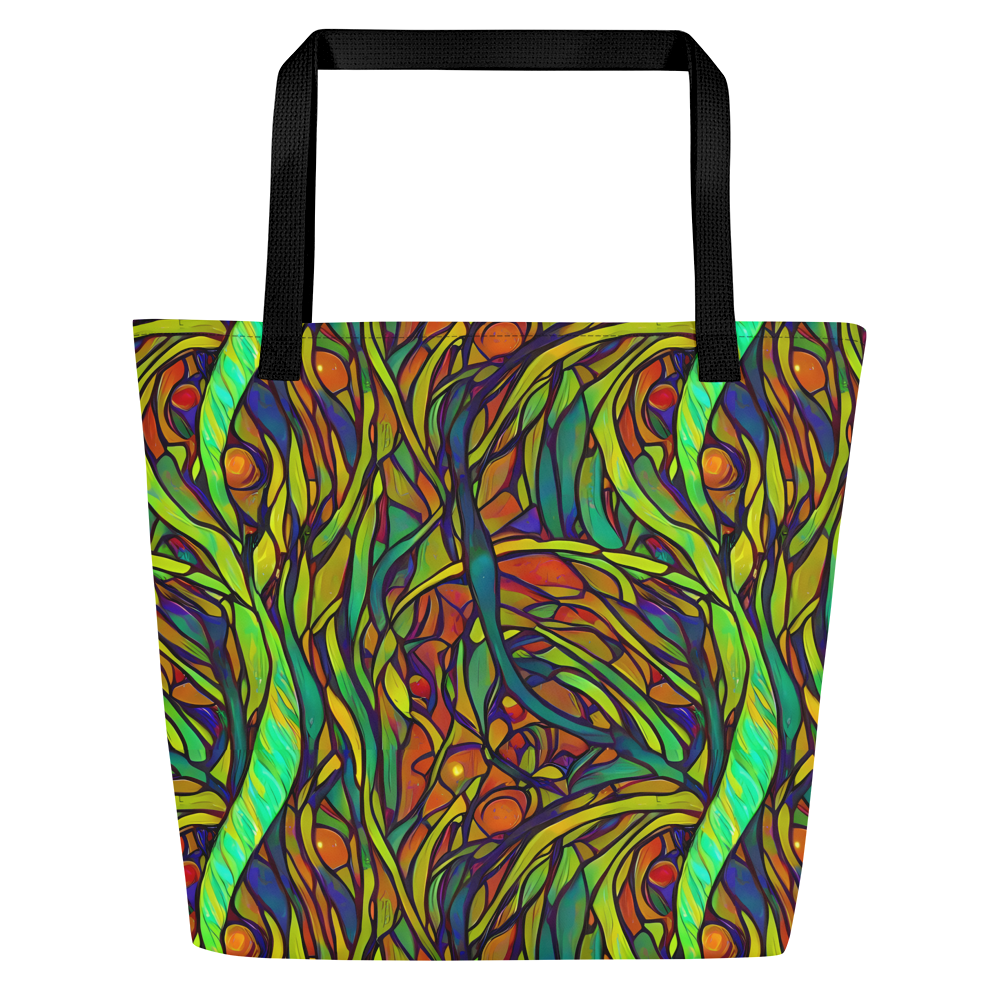 Large Tote Bag w/ Pocket - Cosmic Garden