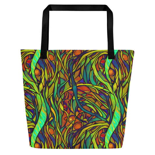 Large Tote Bag w/ Pocket - Cosmic Garden