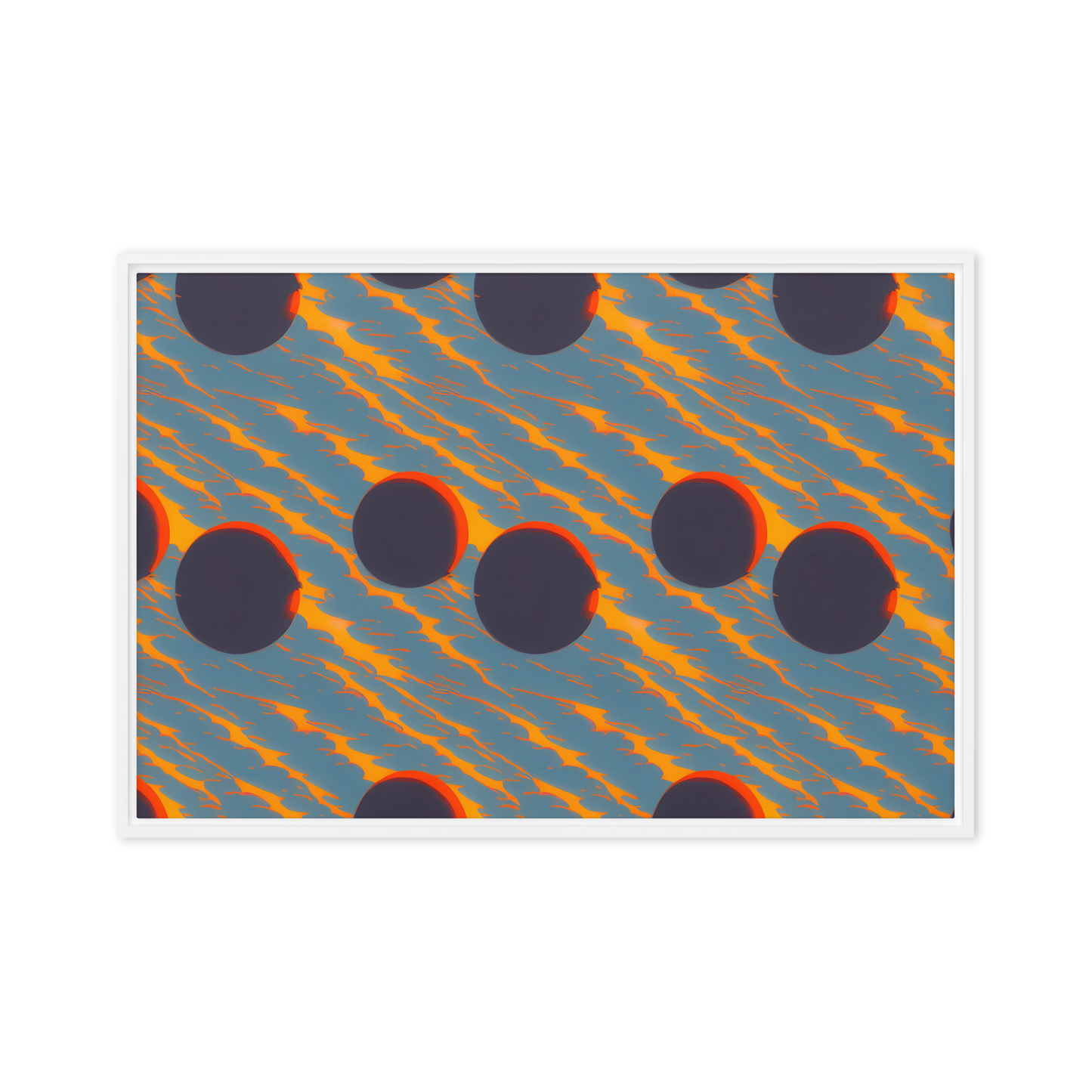 Framed Canvas - Flames of Gravity