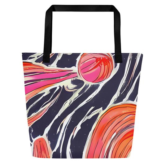 Large Tote Bag w/ Pocket - Radiant Drift