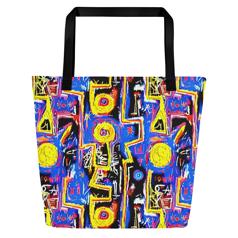 Large Tote Bag w/ Pocket - Radiant Mayhem