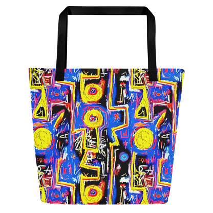 Large Tote Bag w/ Pocket - Radiant Mayhem