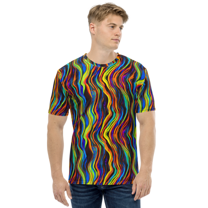 Men's Crew Neck T-Shirt - Celestial Waves