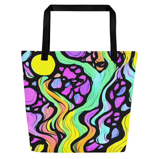 Large Tote Bag w/ Pocket - Sillman Swirl