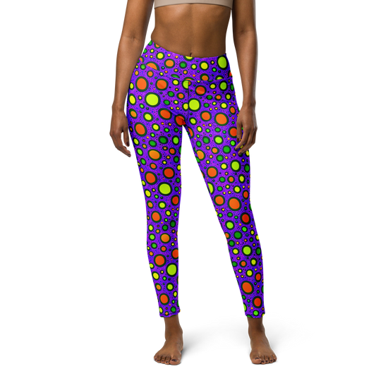 Yoga Leggings - Luminous Bubbles