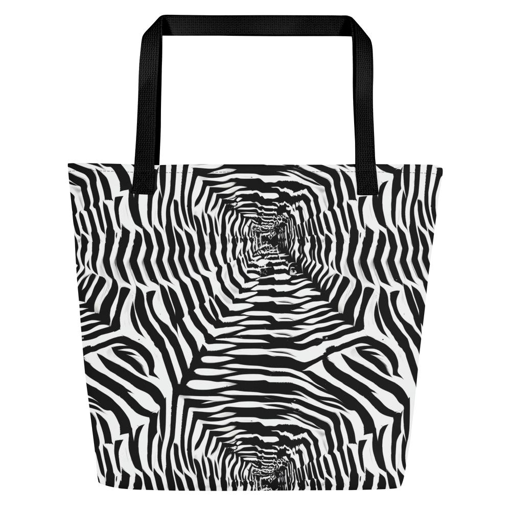 Large Tote Bag w/ Pocket - Shadowed Illusions