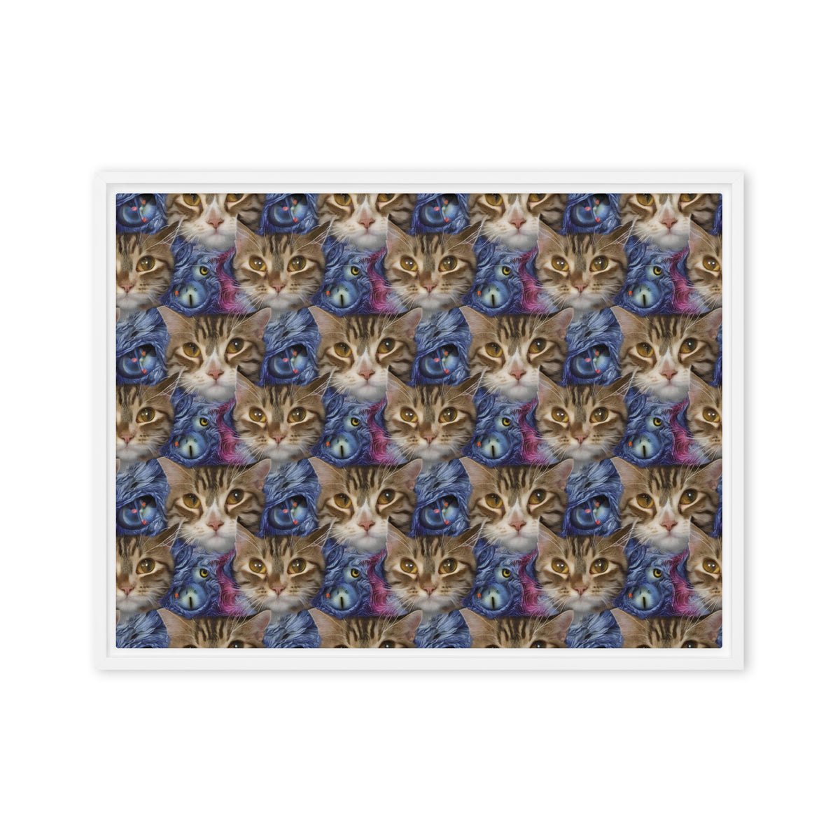Framed Canvas (in) - Feline Fantasy