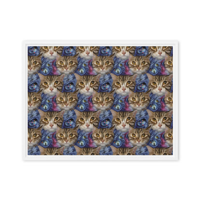 Framed Canvas (in) - Feline Fantasy