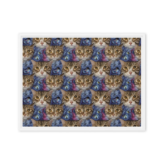 Framed Canvas (in) - Feline Fantasy
