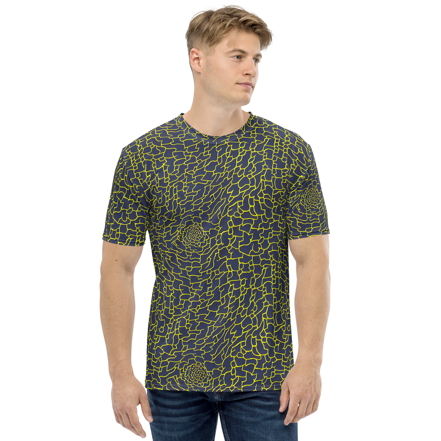 Men's Crew Neck T-Shirt - Nightshade Maze